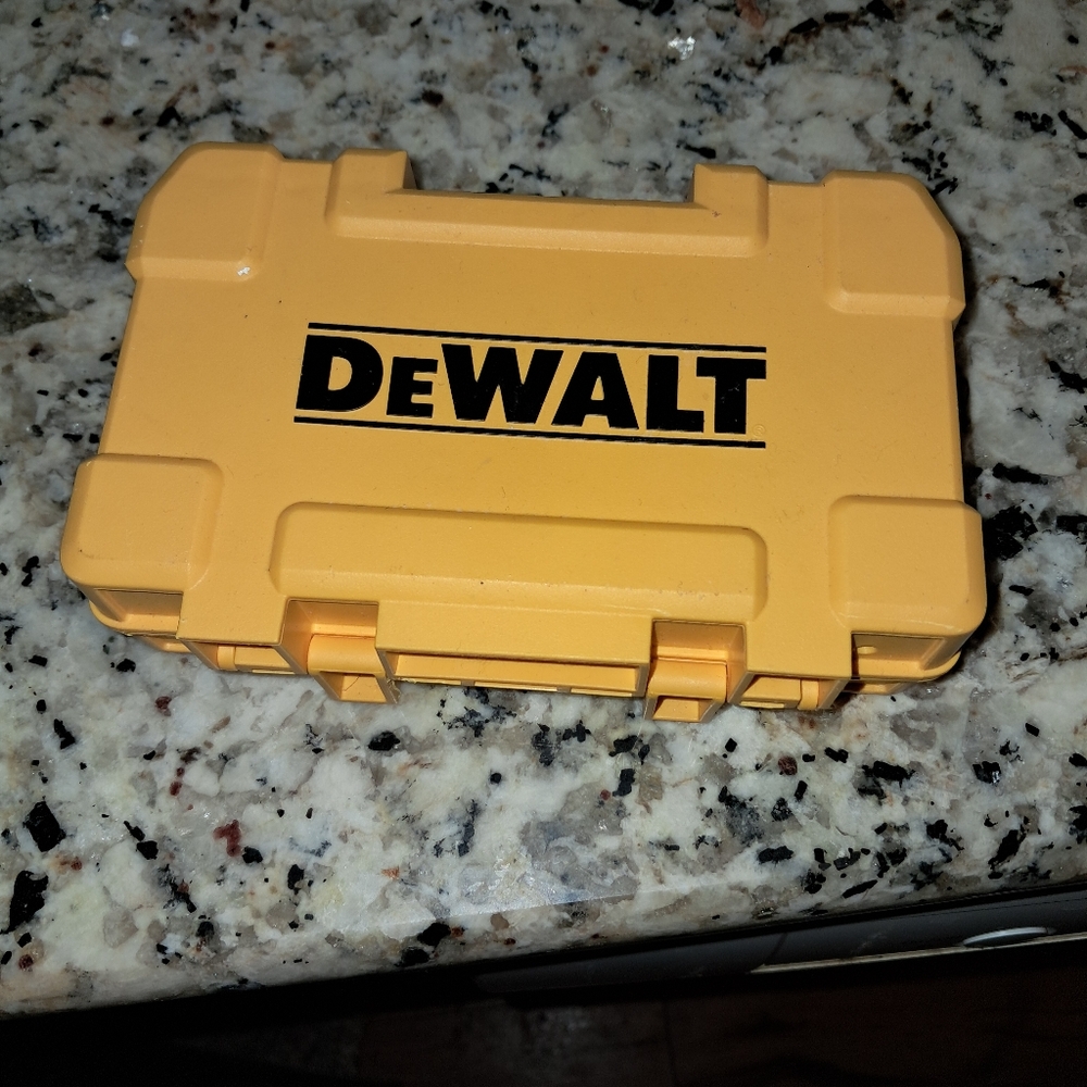 Drill Bit Set In Locking Case